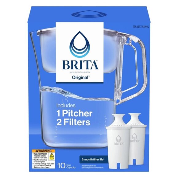 Brita Champlain Water Filter Pitcher, 10 Cup with 2 Filters - Picture 1 of 4